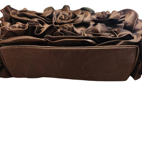 MOD by Design Beautiful Satin Brown Rose Purse - Picture 10 of 10